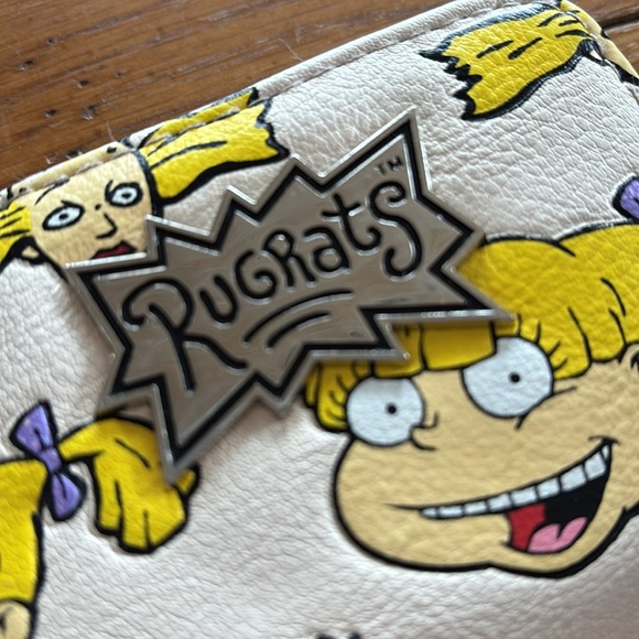 Nickelodeon Rugrats Angelica & Cynthia Zipper Wallet ID Flap Cards Key Chain - Picture 5 of 9